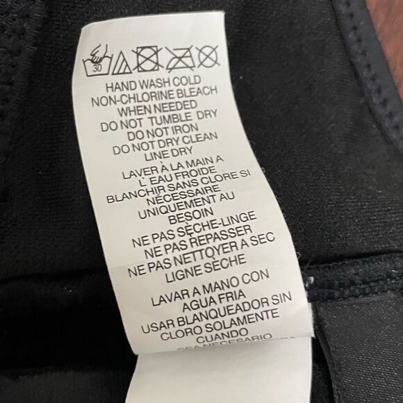 Kenneth Cole Black Halter Neck Strappy Bikini Top Gold Metal Button Detail Large - Picture 10 of 11